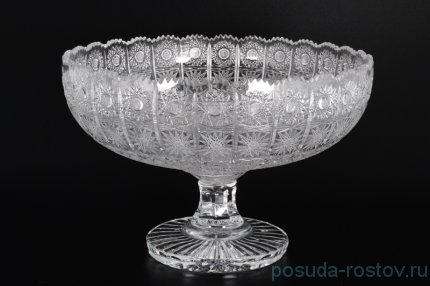 Ваза для фруктов 35 см н/н &quot;Хрусталь резной&quot; / 006680