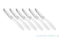 Столовые приборы 6 предметов Нож столовый 12 см белые &quot;PRESTO&quot; / 247526