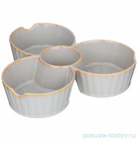 Менажница 22 х 5 см 4 секционная серая &quot;Soul kitchen&quot; / 301530