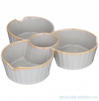 Менажница 22 х 5 см 4 секционная серая &quot;Soul kitchen&quot; / 301530