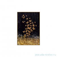 Картина 62 х 92 х 4,5 см в раме &quot;Золотые бабочки&quot; / 342014