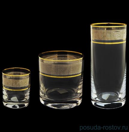 Стаканы для виски 280 мл 6 шт &quot;Гольф /Лабиринт&quot; / 018104