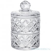 Емкость для хранения 8 х 14 см с крышкой 2-х ярусная по 180 мл &quot;Diamant&quot; / 342524