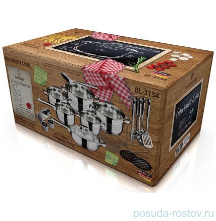 Набор посуды 27 предметов &quot;Джамбо /Gourmet Line&quot; / 135678