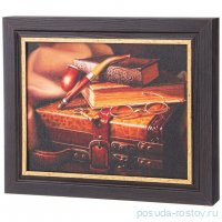 Ключница 20 х 25 см /рамка венге с золотом / 303573