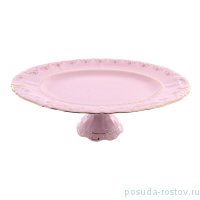 Блюдо 39 см овальное н/н &quot;Соната /Розовый цветок&quot; розовая / 149801