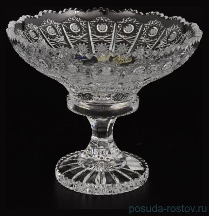Вазочка 15 см н/н &quot;S.Crystal /Хрусталь резной&quot; / 064138