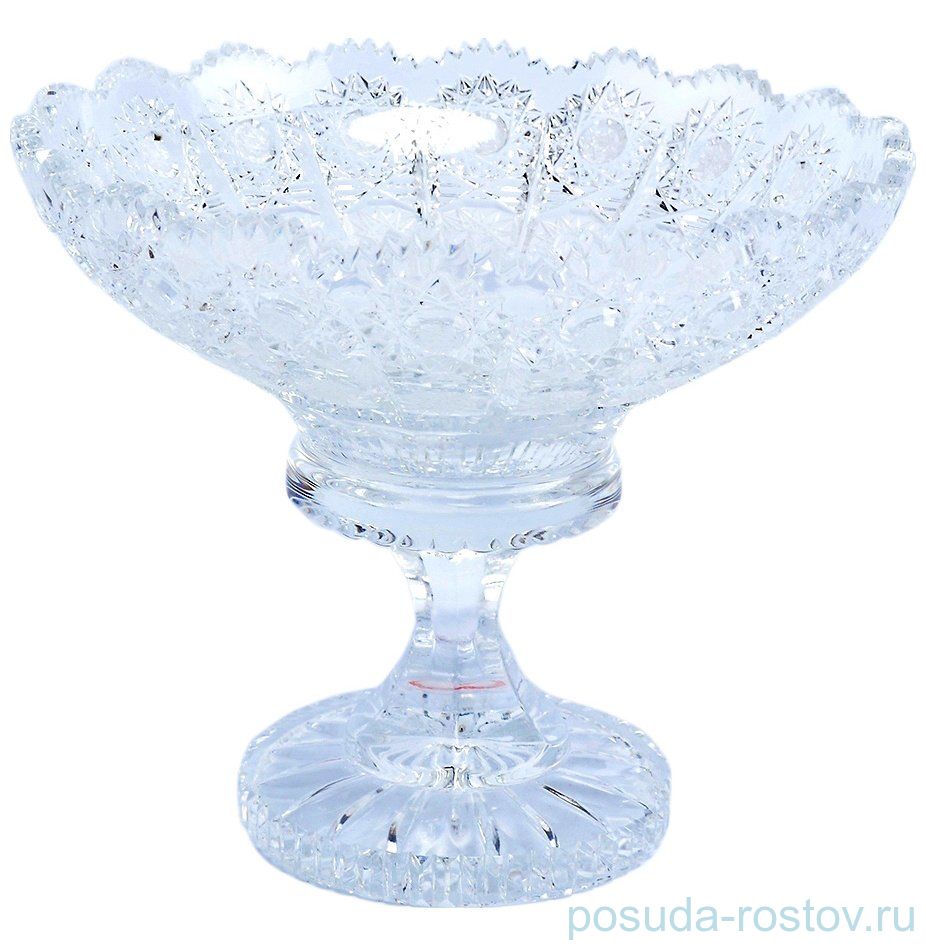 Вазочка 15 см н/н "S.Crystal /Хрусталь резной" / 064138