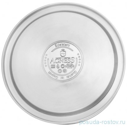 Чайник 2,7 л со свистком термоаккумулирующее дно индукция agness / 348327