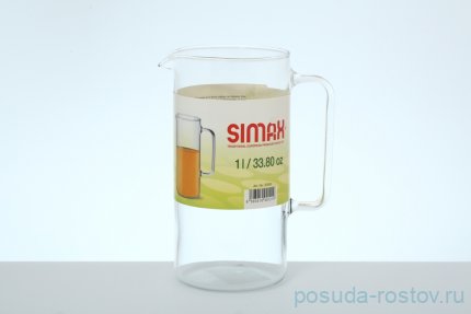 Кувшин для воды 1 л &quot;CYLINDER /Simax /Без декора&quot; / 136585
