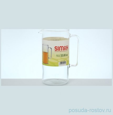 Кувшин для воды 1 л &quot;CYLINDER /Simax /Без декора&quot; / 136585