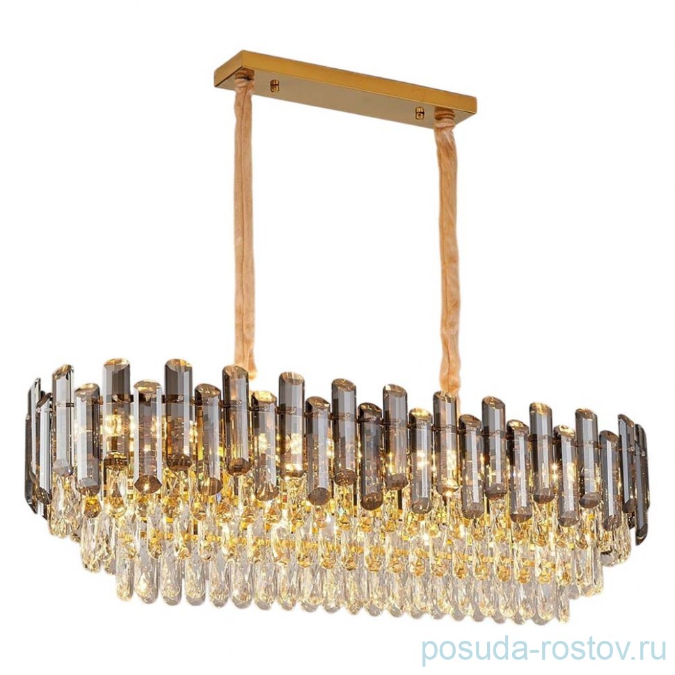 Люстра 120 х 35 см, h-30 см кристаллы / 358273
