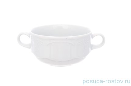 Бульонница 250 мл с двумя ручками &quot;Белливью /Без декора&quot; / 253588