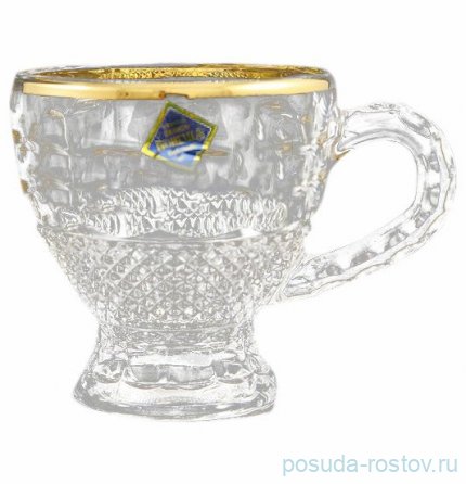 Набор кружек 180 мл 6 шт н/н &quot;Diamond /Отводка золото&quot; / 313134