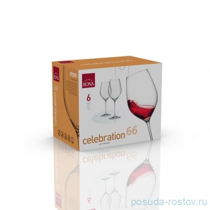 Бокалы для красного вина 660 мл 6 шт &quot;Celebration /Без декора&quot; / 365945