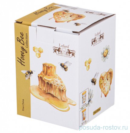 Банка для сыпучих продуктов 650 мл с деревянной крышкой &quot;Honey bee&quot; / 256517