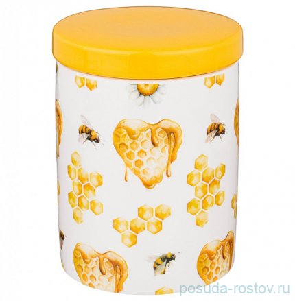 Банка для сыпучих продуктов 650 мл с деревянной крышкой &quot;Honey bee&quot; / 256517