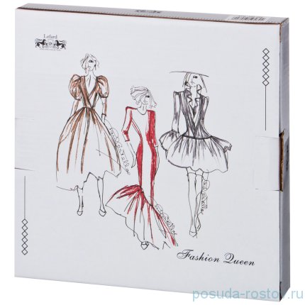 Тарелка 20,5 см 1 шт &quot;fashion queen /в красном платье&quot; / 190522