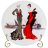 Тарелка 20,5 см 1 шт &quot;fashion queen /в красном платье&quot; / 190522