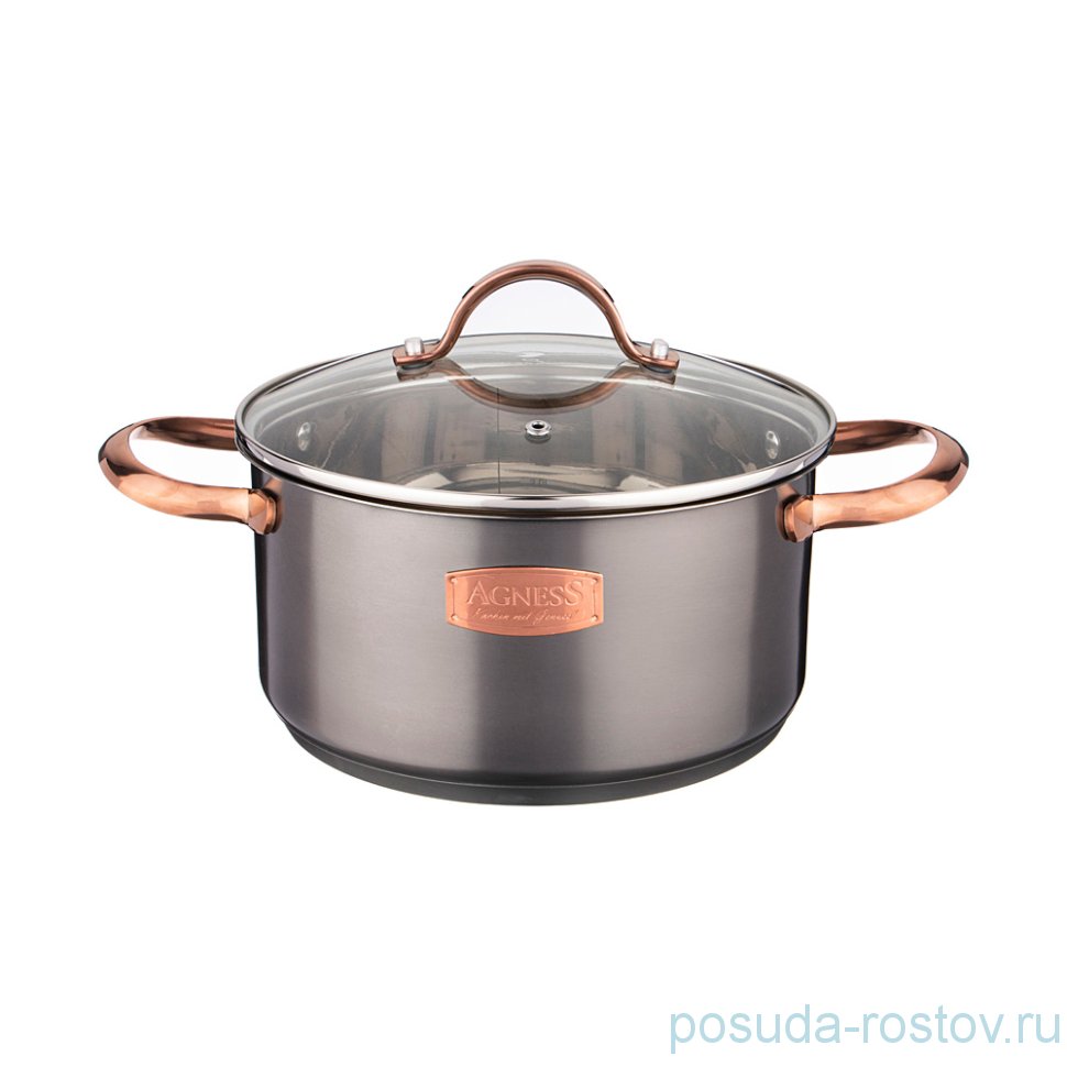 Кастрюля 20 х 10 см со стеклянной крышкой 3 л "craft collection" / 213790