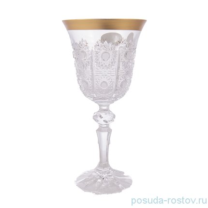 Бокалы для белого вина 170 мл 6 шт &quot;Лаура /Хрусталь резной с золотом&quot; / 165266
