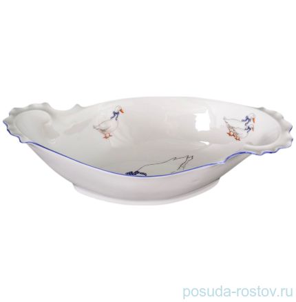 Салатник 24 см витой &quot;Корона /Гуси&quot; / 087377