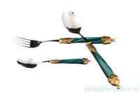 Столовые приборы 36 предметов &quot;Siena Antique Gold /Dark Green Steel&quot; / 114559