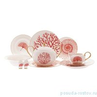 Столовый сервиз на 6 персон 25  предметов (без супника) &quot;Кораллы&quot;  / 149771