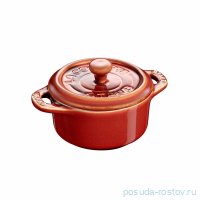 Кокот 10 см с крышкой античный медный &quot;STAUB&quot; / 294153