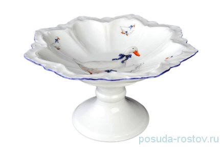 Ваза для фруктов 26 см н/н &quot;Корона /Гуси&quot; / 042247
