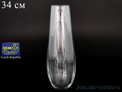 Ваза для цветов 34 см &quot;Оптика /Без декора&quot; / 084078