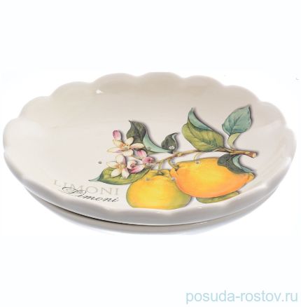 Дуршлаг 23 х 18 см &quot;Artigianato ceramico /Лимоны&quot; / 156780