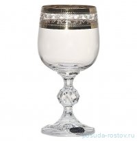 Бокалы для белого вина 190 мл 6 шт &quot;Клаудия /Золотые листики&quot; / 132910