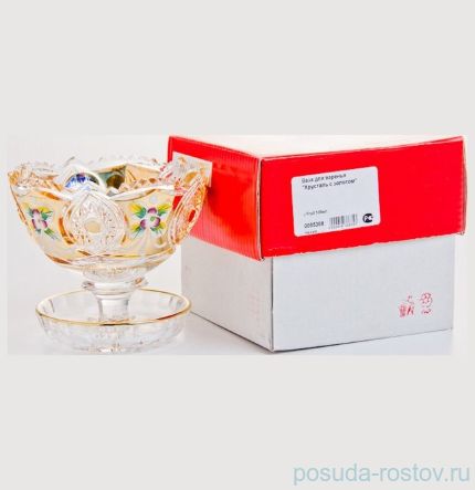 Вазочка 10 см н/н &quot;Хрусталь с золотом&quot; / 043936