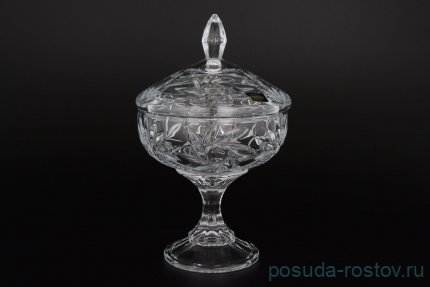 Ваза для конфет 24 см н/н с крышкой &quot;Пинвил /Без декора&quot; / 036854