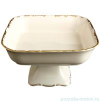 Салатник 24 см квадратный н/н &quot;Анжелика /Золотая отводка /СК&quot; / 098863