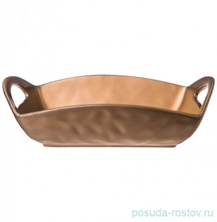 Блюдо 23 х 16 х 8 см с ручками &quot;Bronze&quot; / 282842