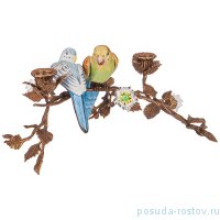 Подсвечник 38 х 20,5 х 13,5 см &quot;Попугаи&quot; / 270554