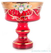 Ваза для конфет 13 см н/н &quot;Лепка красная&quot; / 155053