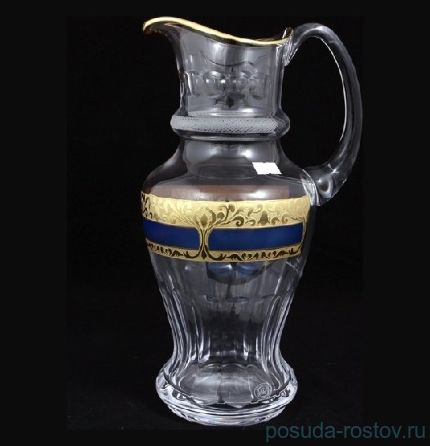 Кувшин для воды 1,4 л &quot;Джесси /Фарида /Синий с золотом&quot; N / 056926