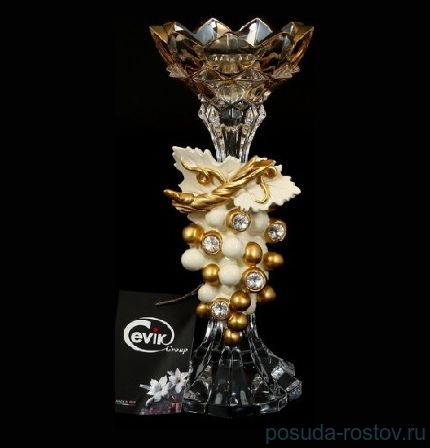 Подсвечник 26 см &quot;Cevik /Виноград с стразами&quot; / 071058