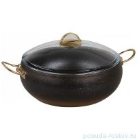 Кастрюля 22  х 10 см с антипригарным гранитным покрытием 3,5 л &quot;KEOPS SETS /GOLD&quot; / 150094