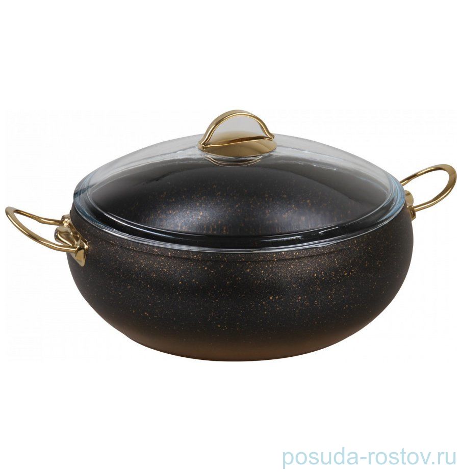 Кастрюля 22  х 10 см с антипригарным гранитным покрытием 3,5 л "KEOPS SETS /GOLD" / 150094