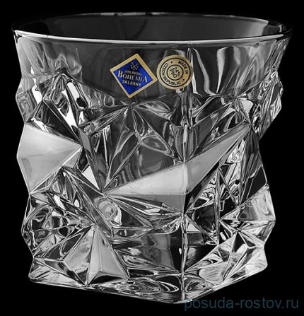 Стаканы для виски 350 мл 6 шт &quot;Glacier /Платина&quot; хрусталь Йиглава / 139167