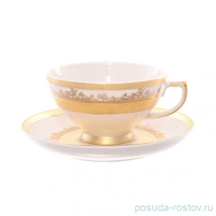 Набор чайных пар 6 шт &quot;Констанц /Cream Gold 9320 /Золотая лента&quot; / 159903