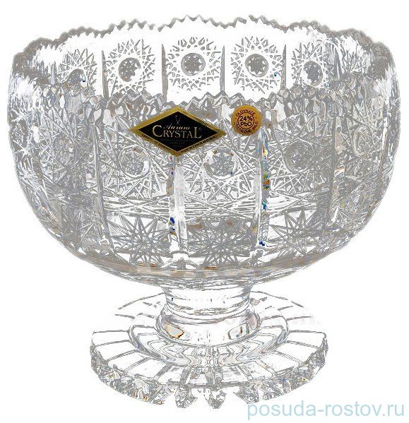 Ваза для конфет 15,5 см н/н "Хрусталь резной" / 039986