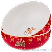 Набор розеток 10 см 2 шт красные &quot;С новым годом! /Елка&quot; / 225715