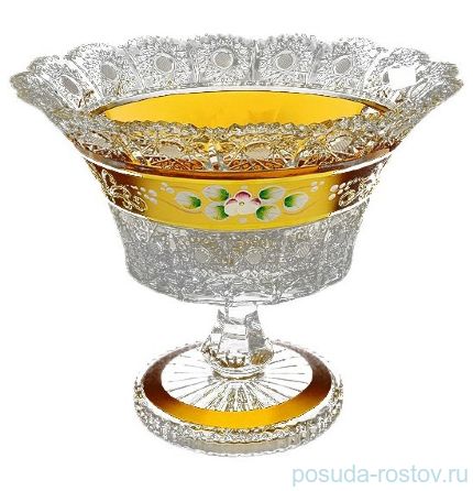 Ваза для конфет 15,5 см н/н &quot;Хрусталь с золотом&quot; / 096530