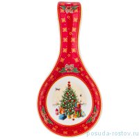 Подставка под ложку 22 см красная &quot;С новым годом! /Елка&quot; / 225709