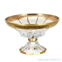 Ваза для фруктов 30 см н/н &quot;Трикс /Цветочный узор /Золото&quot; / 269525